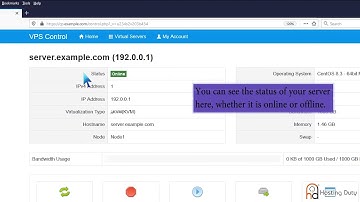 How to check whether the VPS status is online or offline   HostingDuty