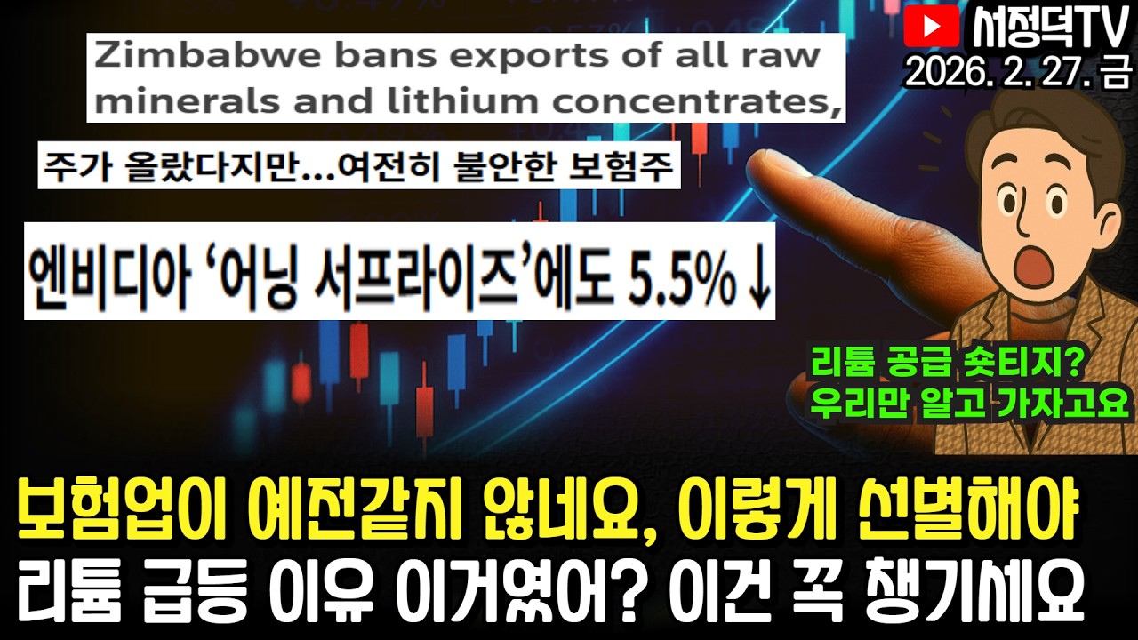 엔비디아 급락 진짜 이유 / 리튬 공급 리스크가 가져올 나비효과 / 보험주 이렇게 선별하세요 #미국이란 #테슬라 #엔비디아 #2차전지 #에코프로 #삼전 #SK하이닉스 #삼천당제약
