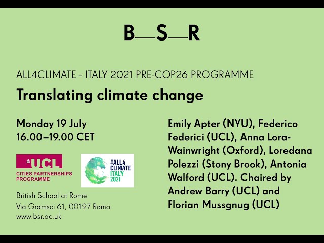Watch Translating climate change on YouTube.