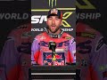 Leading a 450 main event is tough🧠 #SupercrossLIVE #SMX #KTM