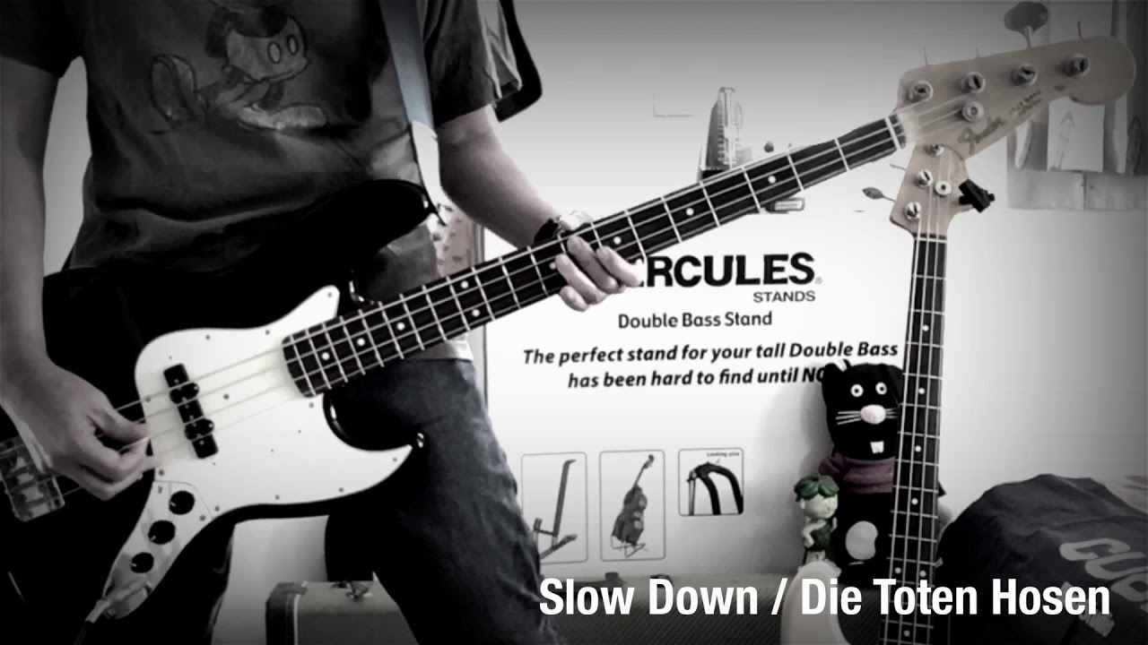 Slow Down / Die Toten Hosen / Bass Cover#31 - YouTube