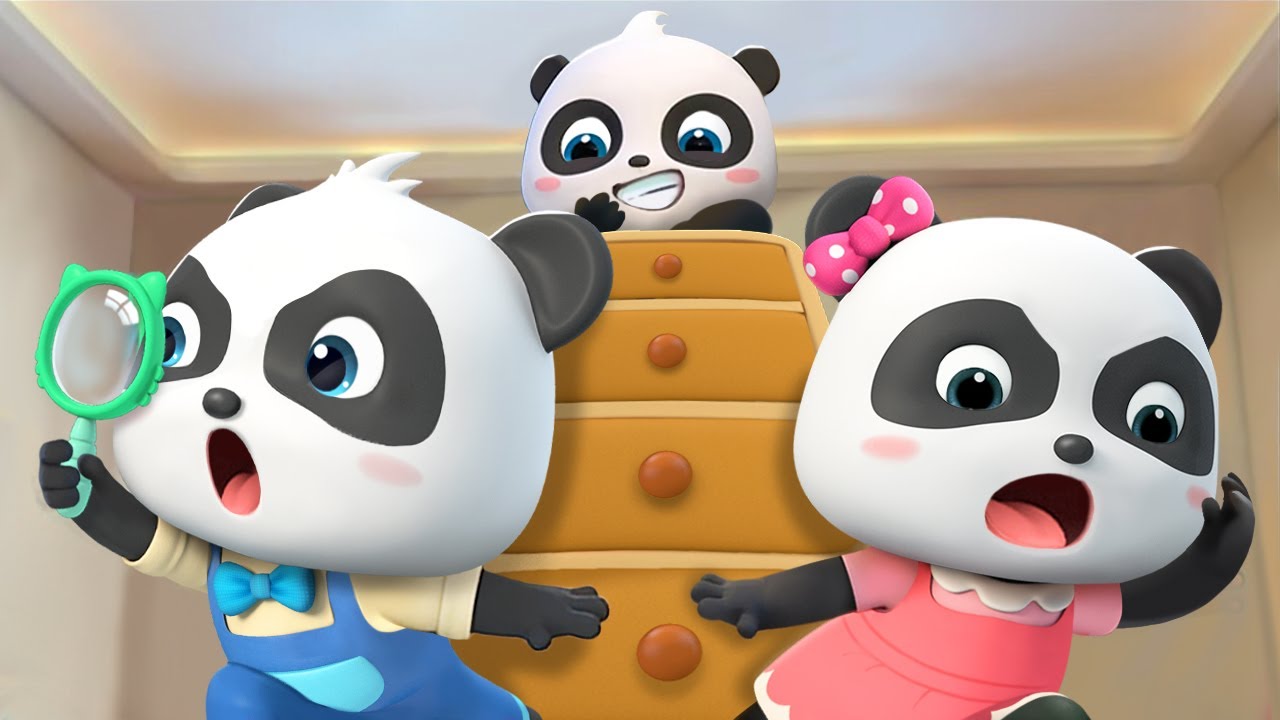 Three Pandas Playing Hide and Seek  Best Kids Songs  Kids Cartoon   BabyBus