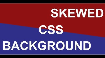 CSS Skewed Background