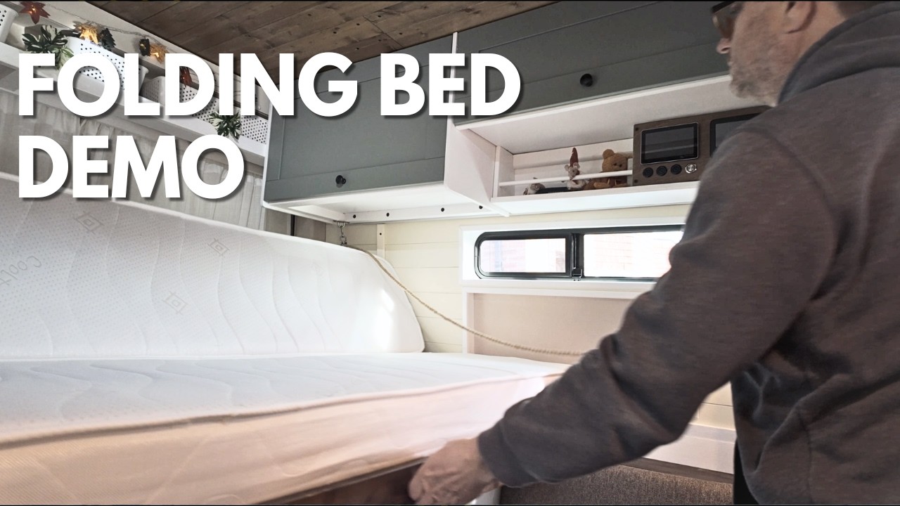 The Folding Bed That Transforms Our VW Crafter 🚐 | Len & Sam — Not Just a Van