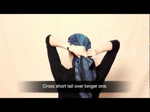 Quick Butterfly headscarf technique