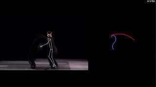 Movement in Time 4 - testing 2 with the Cursive work from the Cloud Gate Dance Theatre