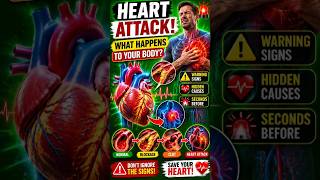 What Happens To Your Body During A Heart Attack? ❤️⚠️ #hearttips #hearthealth #shorts