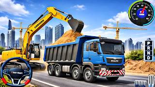 👷City Road Construction Simulator 3D 🚧 | Heavy Excavator & Truck - Android Gameplay screenshot 3