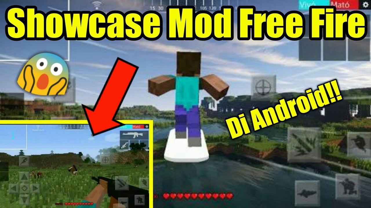 Showcase Mod Free Fire Di Minecraft Android(No Hoax) - YouTube