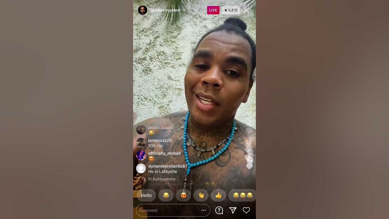 Kevin Gates IG Live morning motivational speech + Supa Cent YouTube