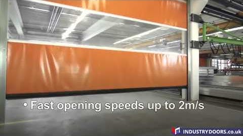 High speed industrial roller shutter door