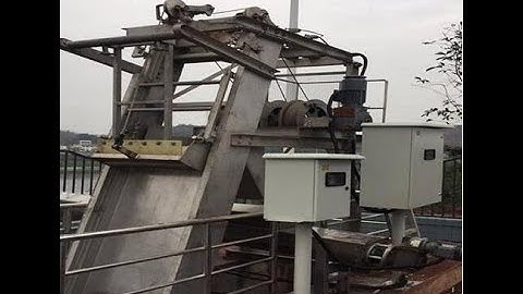 self climbing mechanical screens for wastewater station
