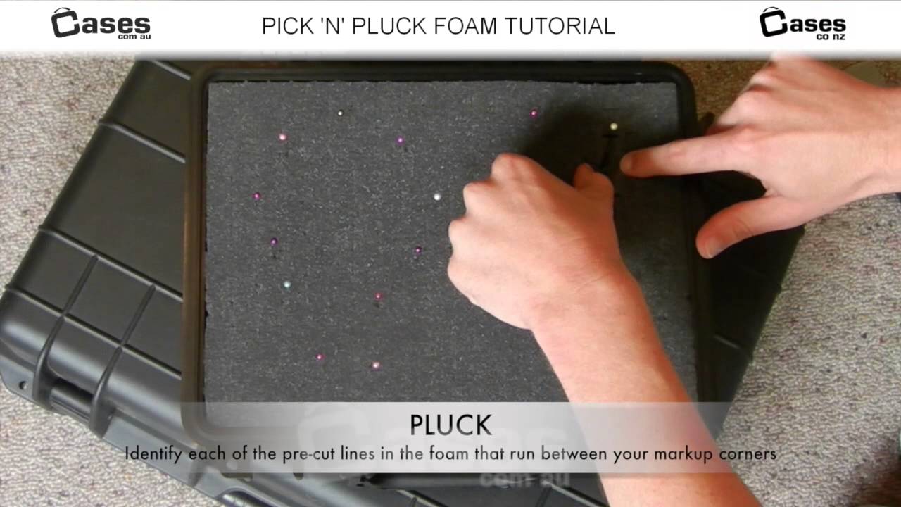 4 PCS Pick Apart Foam Insert Pluck Pre Square Sheet Foam with