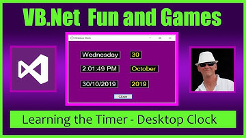 VB.Net Desktop Clock Plus ICO Images - Visual Basic VB.Net Beginners Tutorial