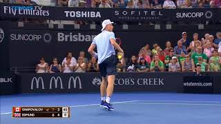 Denis Shapovalov Vs. Kyle Edmund 2018 Brisbane International Highlights HD