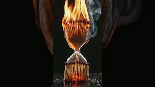 “Don’t waste time… ⏳⚠️” #shorts #viral #fyp #trending #time #hourglass #fire #satisfying