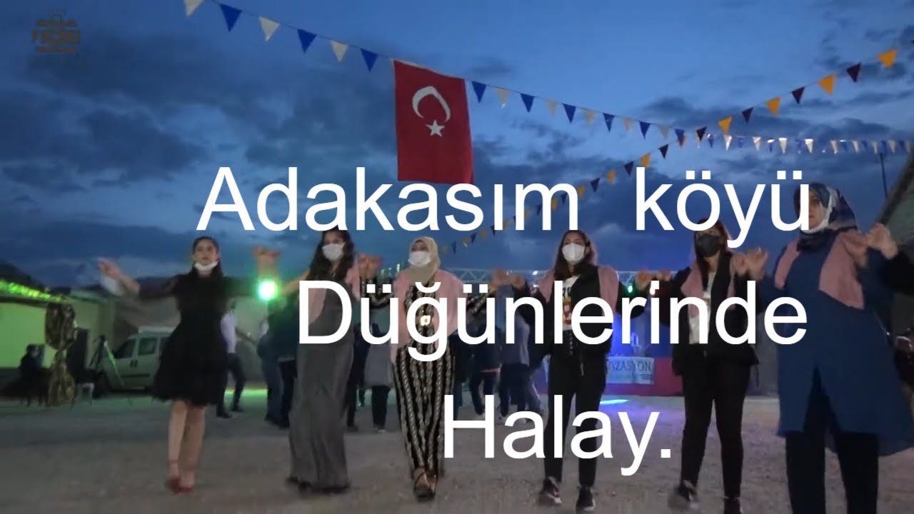 Adakasım  köyü düğünlerinde kabalık Halay.