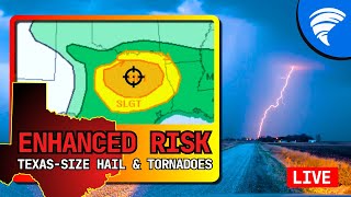 LIVE STRONG tornado and gorilla hail threat DFW to Waco