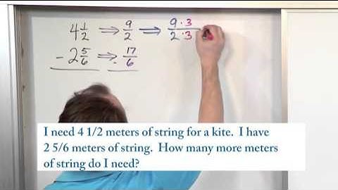 Lesson 15 - Word Problems Subtracting Mixed Numbers (5th Grade Math)