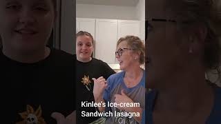 Kinlee's Ice-cream Sandwich lasagna #easyrecipe #icecream #dessert #simple #kids