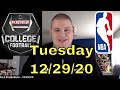 Tuesday Free Betting Picks & Predictions - 12/29/20 l Picks & Parlays