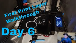 Calibrating Brim Layer (First Layer) - Day 6 of 100 3D Printing Journey