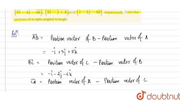 Show that the points `A,B` and C having position vectors `(3hati - 4hatj - 4hatk), (2hati - hatj +