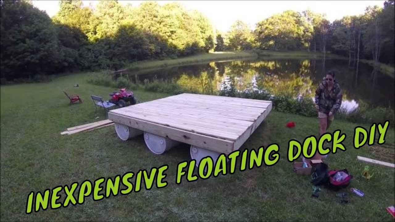 diy inexpensive floating dock build - youtube