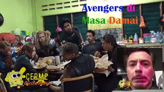 Avengers Assemble makan di Warteg Viral.....(meme)