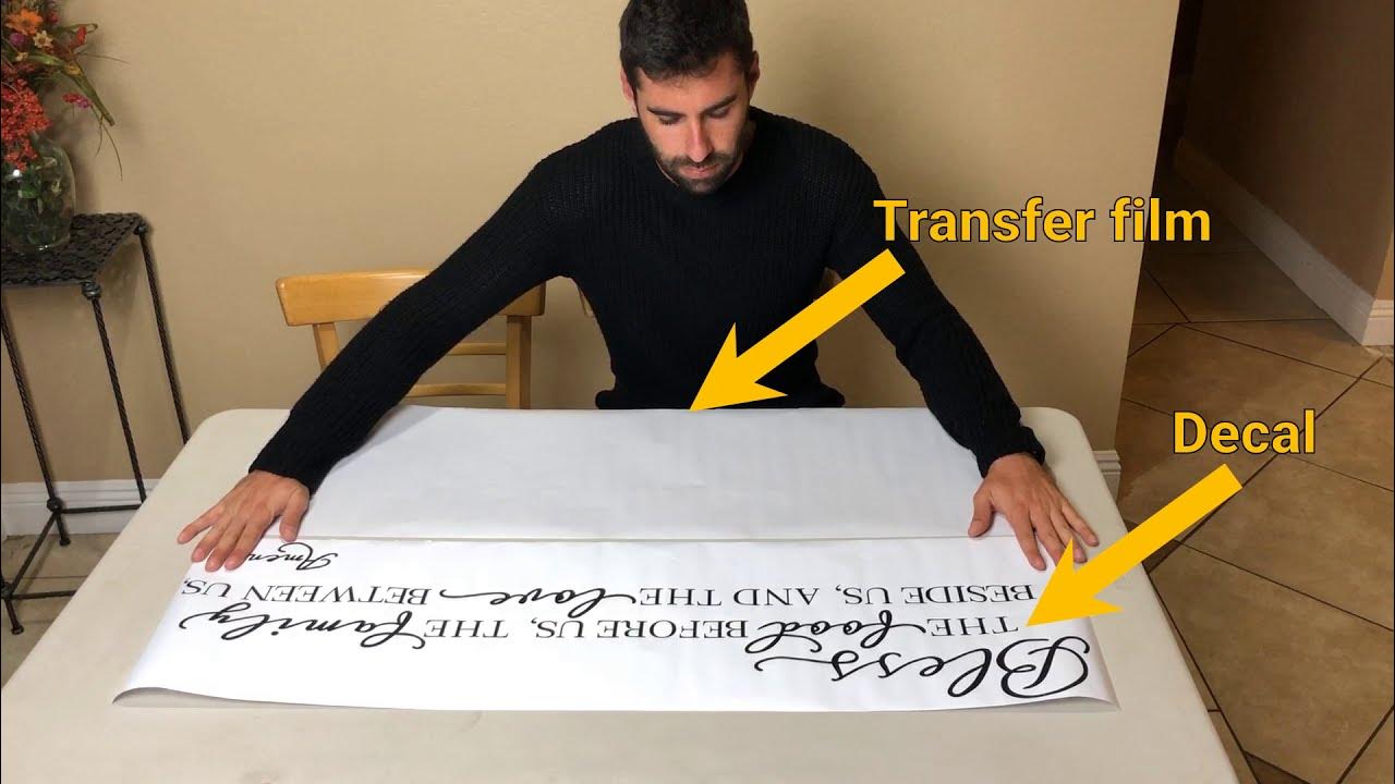 Vinyl Wall Decal Application Instructions YouTube