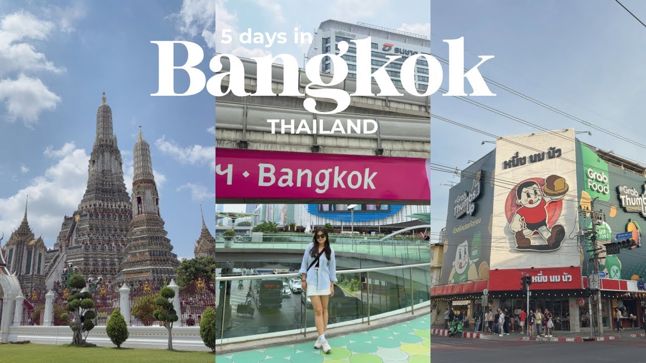 5 days in Bangkok 🇹🇭 travel vlog & guide | budget friendly itinerary with cost | where to eat & shop