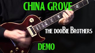 how to play "China Grove" on guitar by the Doobie Brothers | electric guitar lesson tutorial | DEMO chords