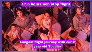 Surviving the Longest flight journey with our Toddler🙈🙏 | San franciso to Mumbai via Air India