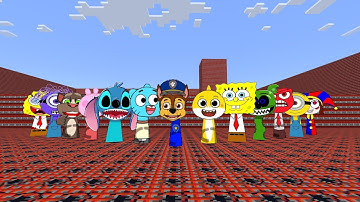 Sprunki oc New All in tnt Maze in Minecraft PE 