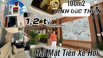 Nhà Đẹp Lộng Lẫy 2 Mặt Tiền 100m2 SHR | ĐINH ĐỨC THIỆN hỗ trợ góp dài hạn