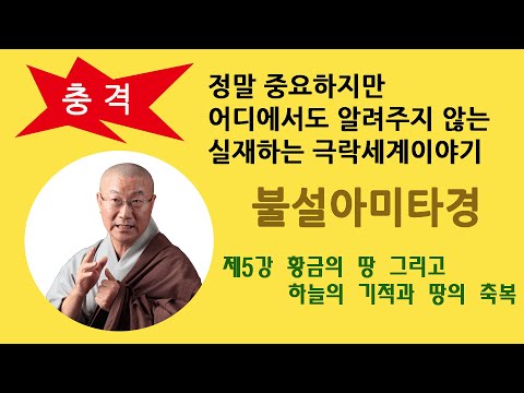 [정말 중요하지만 어디에서도 알려주지 않는 실재하는 극락세계 이야기] 불설아미타경 제5강 황금의 땅 그리고 하늘의 기적과 땅의 축복