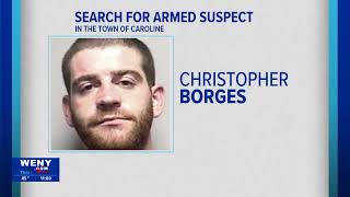 Police searching for armed suspect in Tompkins County