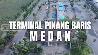 Drone Terminal Pinang Baris Medan:  Suasana Terminal Kota Medan
