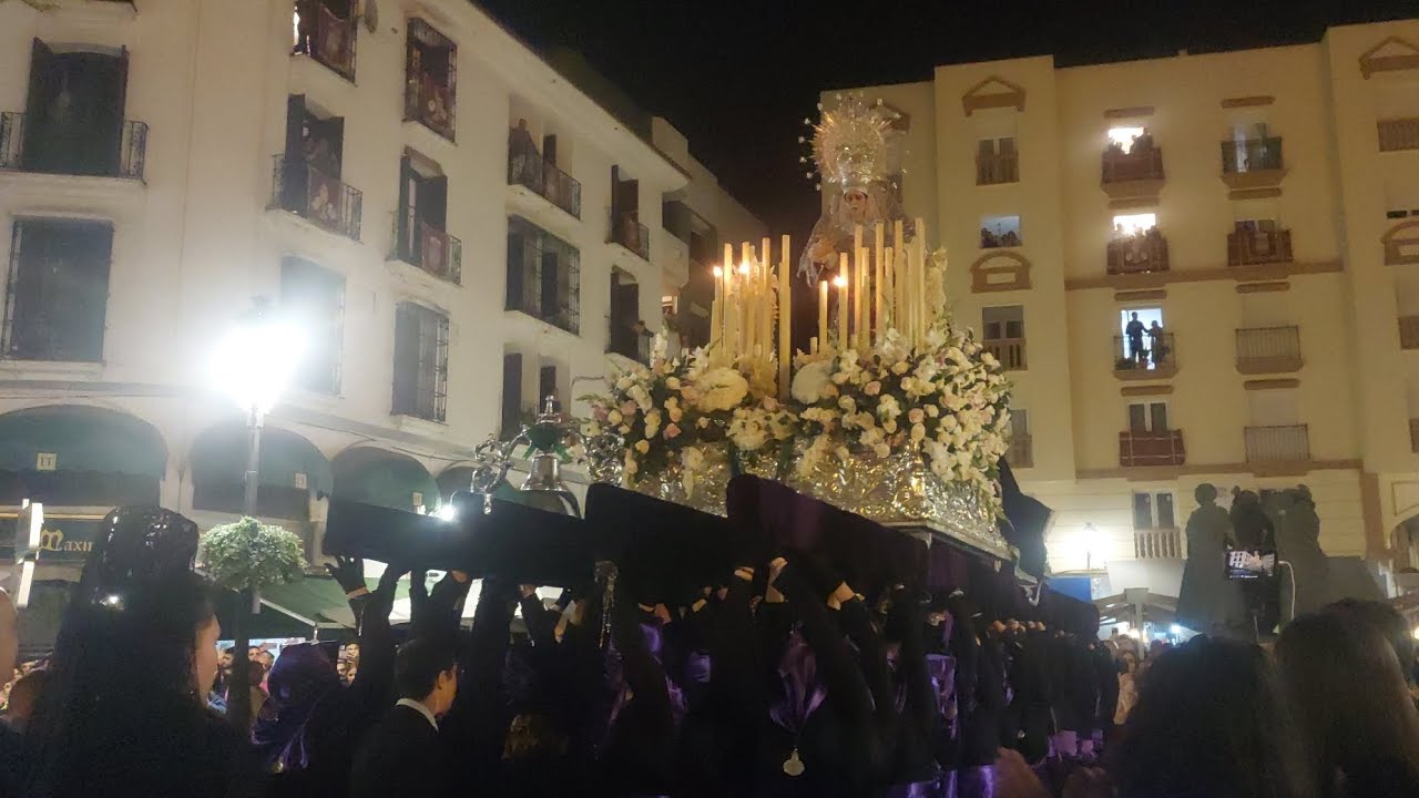 Virgen de la Luz en la Plaza de la Iglesia Mayor de La linea De la Concepción #cadiz