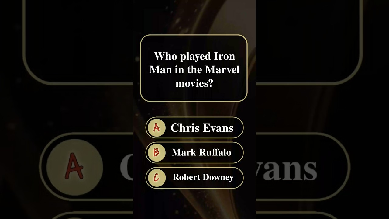 Who played Iron man in the Marvel movies?