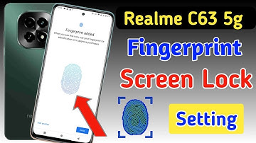 Realme c63 5g fingerprint screen lock | fingerprint lock setting in Realme c63 | Realme pattern lock
