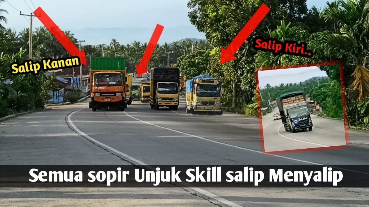 TrukMania Aksi sopir truk  adu  nyali di tanjakan saling 