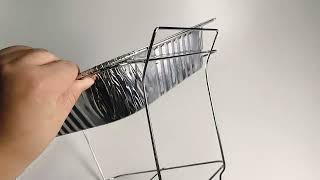 Half size 1/2 pan buffet chafing dishe with wire rack