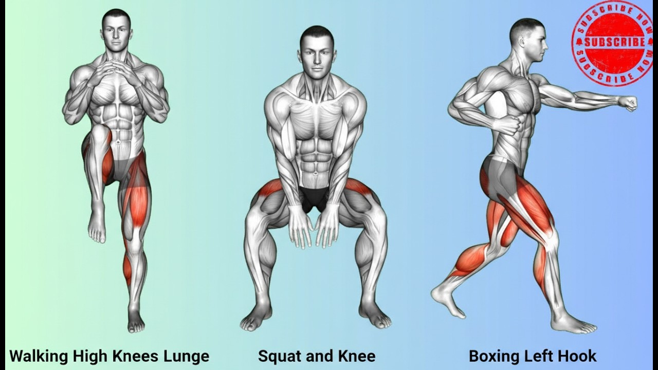 Explosive Leg Workout At Home | Jump & Lunge Routine. - YouTube