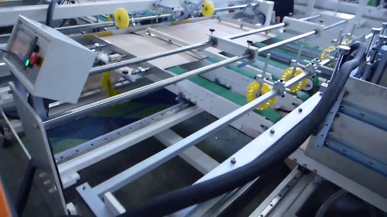 Semi automatic carton folder gluer machine/corrugated box glue machine/two pieces glue machine