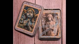 Whispers of Angels - a miniature vintage look angel junk journal in a keepsake storage tin  SOLD