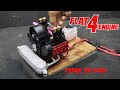 Flat 4-Cylinder Engine. Assembly and testing Toyan FS-B400