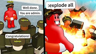 They gave me Roblox Army ADMIN..