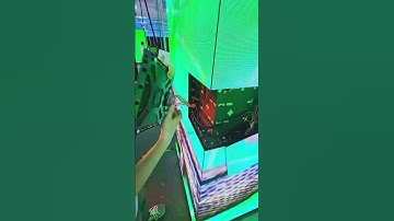 Indoor LED display screens that can be spliced ​​at right angles#ledwall #eagerled #leddisplay