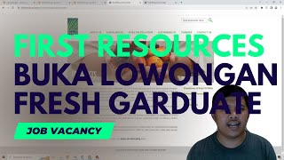 Lowongan Kerja MT Perkebunan Sawit || First Resources Limited April 2023